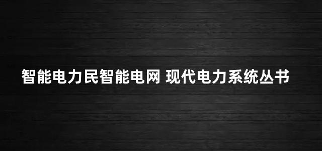 智能电力民智能电网 现代电力系统丛书